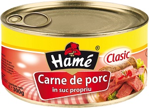 Hame Carne Porc in Suc Propriu - 300g