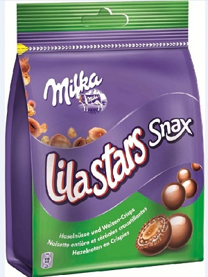 Milka Lila Stars Snax 170g