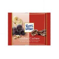 Ritter Sport - BIO cu stafide si nuci Caju - 65g